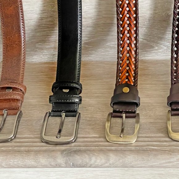 Artizanni Men's Leather Belts 1 1/8'' for Gift Men- (32”, 34”, 36” inch waist) - Picture 4 of 4